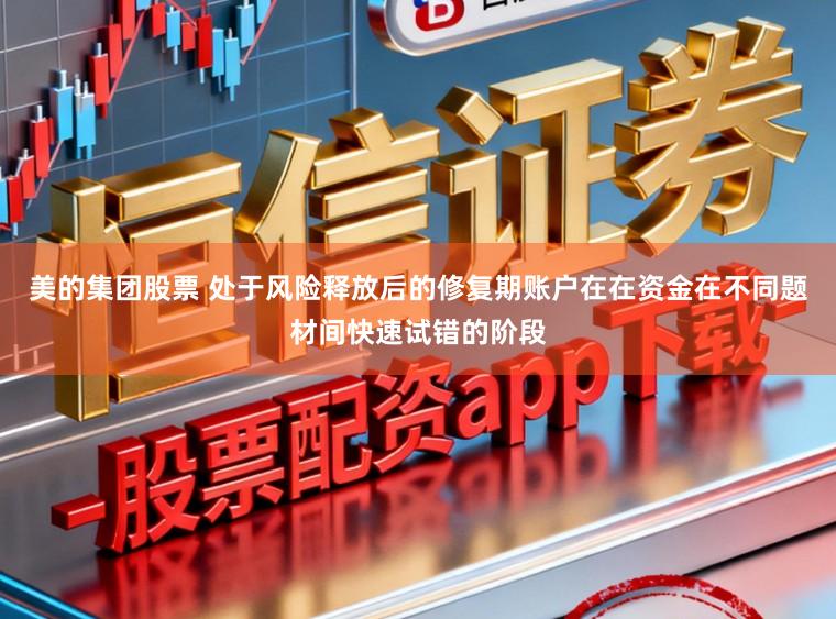 美的集团股票 处于风险释放后的修复期账户在在资金在不同题材间快速试错的阶段