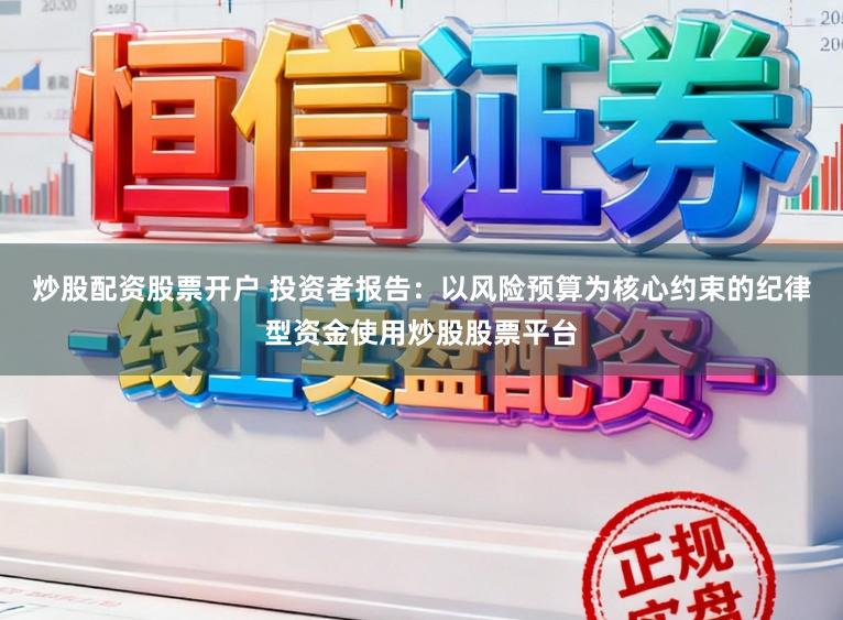 炒股配资股票开户 投资者报告：以风险预算为核心约束的纪律型资金使用炒股股票平台